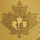 Microgravur der Maple Leaf Goldmünze